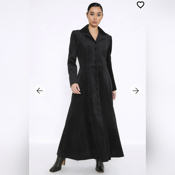 Blackmilk “BLK CURSED BATS VELVET TRENCH COAT” Size 12US/16 AUS NWT Floor Length - Picture 4 of 5